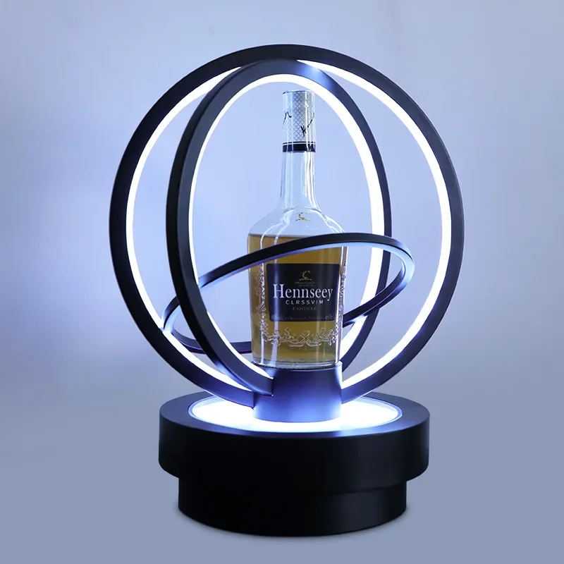 Bar luminous bar creative wrought iron globe dimming color spade A champagne display stand