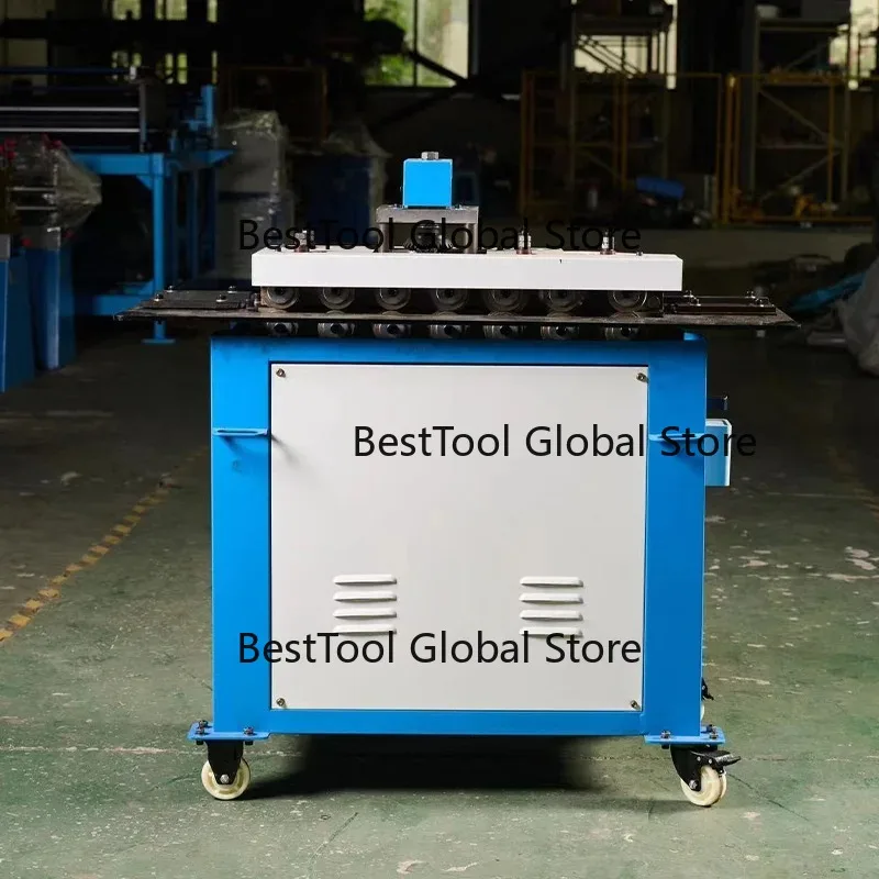Motor Air Pipe HVAC Air Pipe Plate Metal Pipe Production Line Multifunctional Automatic Pittsburgh Lock Machine