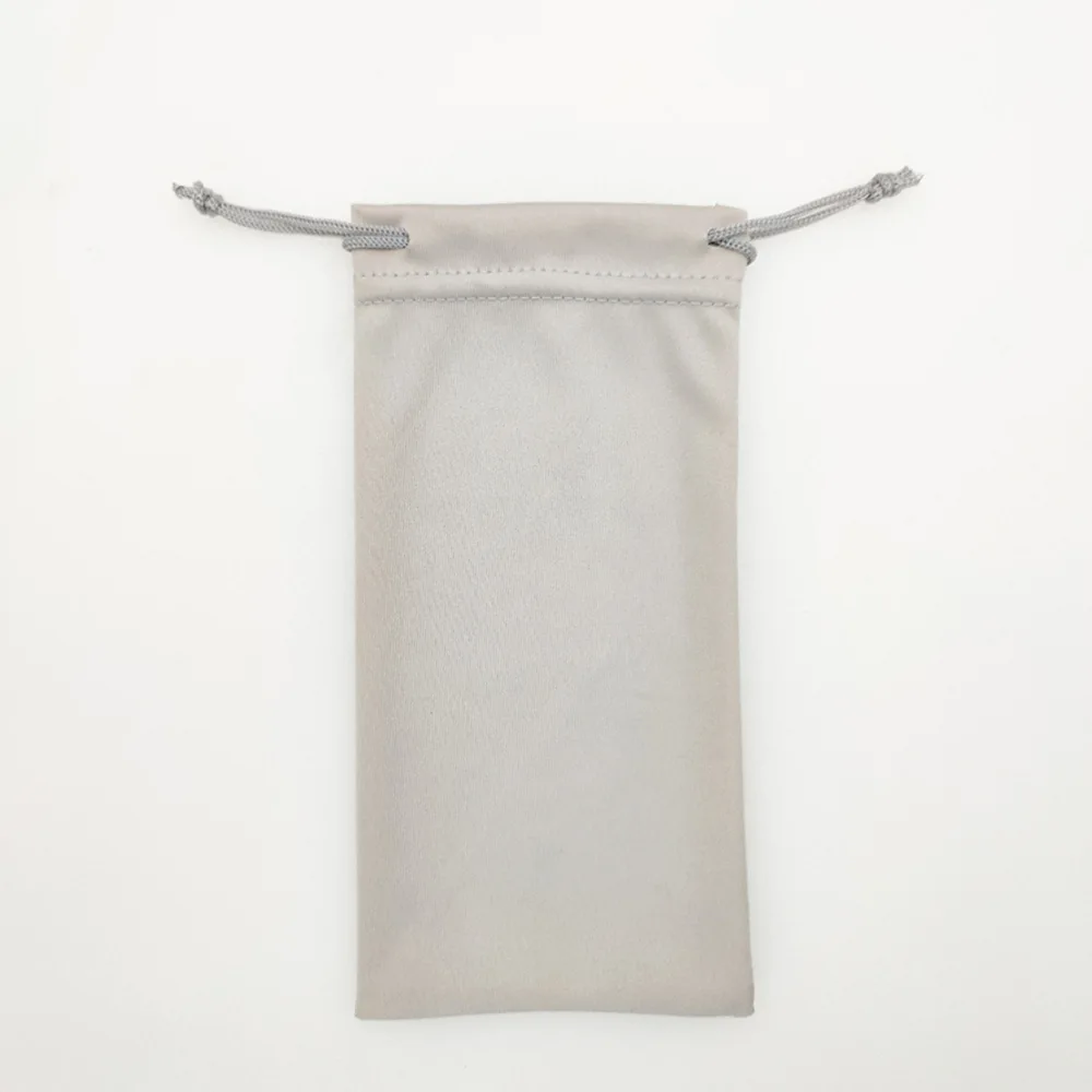 100pcs/lot 9*18cm Candy Color Soft Microfiber Glasses Drawstring Bags Sunglasses Bag Pouch Custom Logo Digital Printing