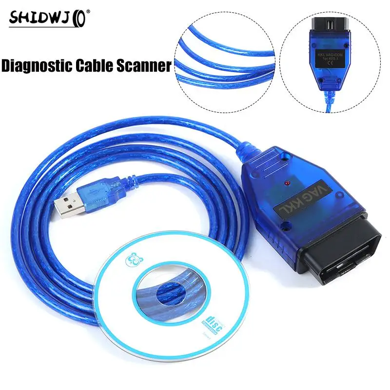 For VAG-COM 409 Com Vag 409.1 Kkl USB Diagnostic Cable Scanner Interface High Quality Car Accessories