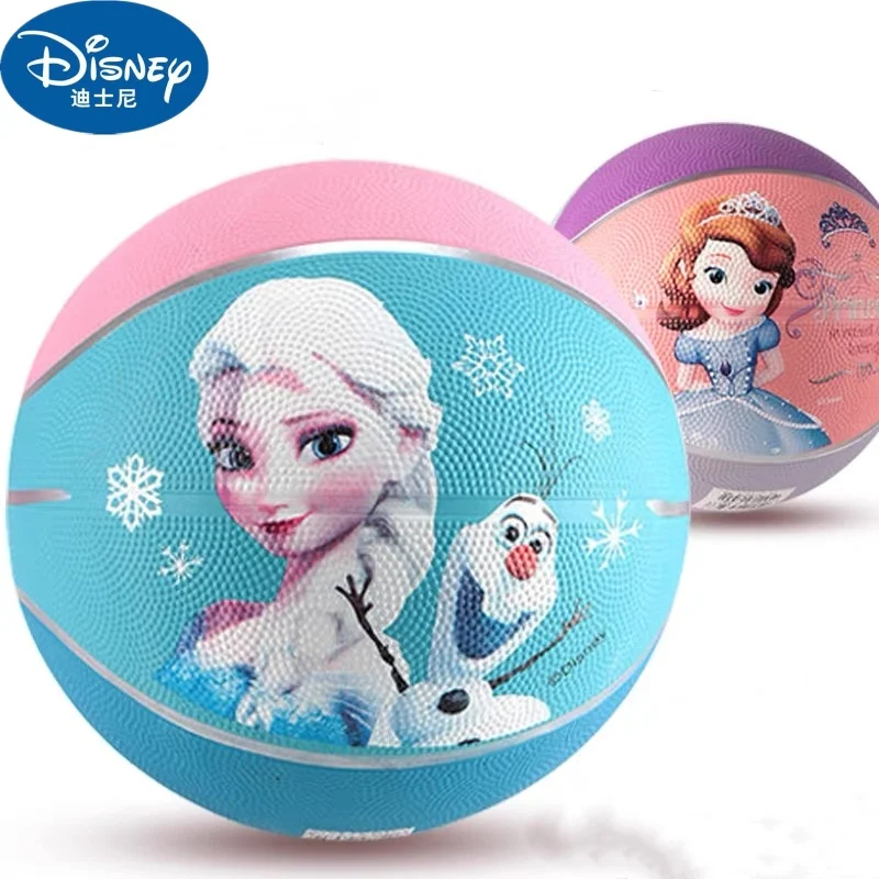 Disney Children'S Rubber Basketball No. 3 And No. 5 Fit Patting Ball Baby Leather Ball Boy Cute Chrismas Gift Hot Basketball