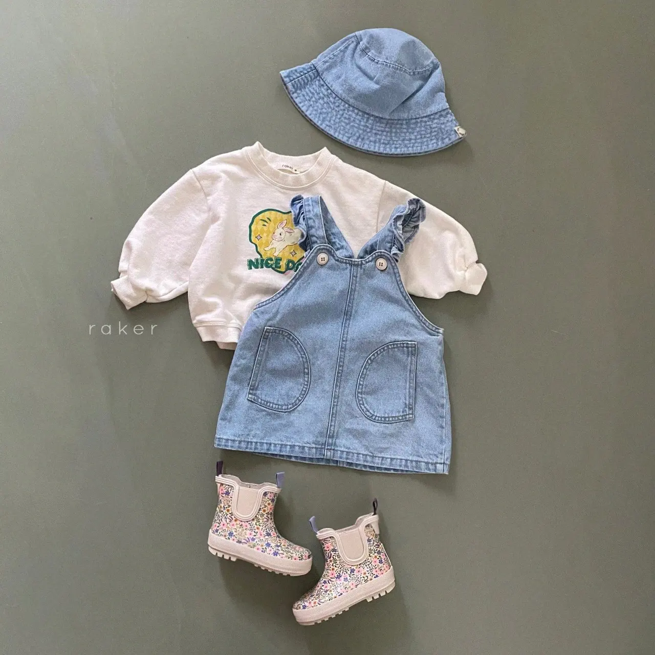 2026 Spring New Baby Sleeveless Strap Dress Infant Toddler Cute Denim Dress Baby Girl Princess Dress Children Clothes