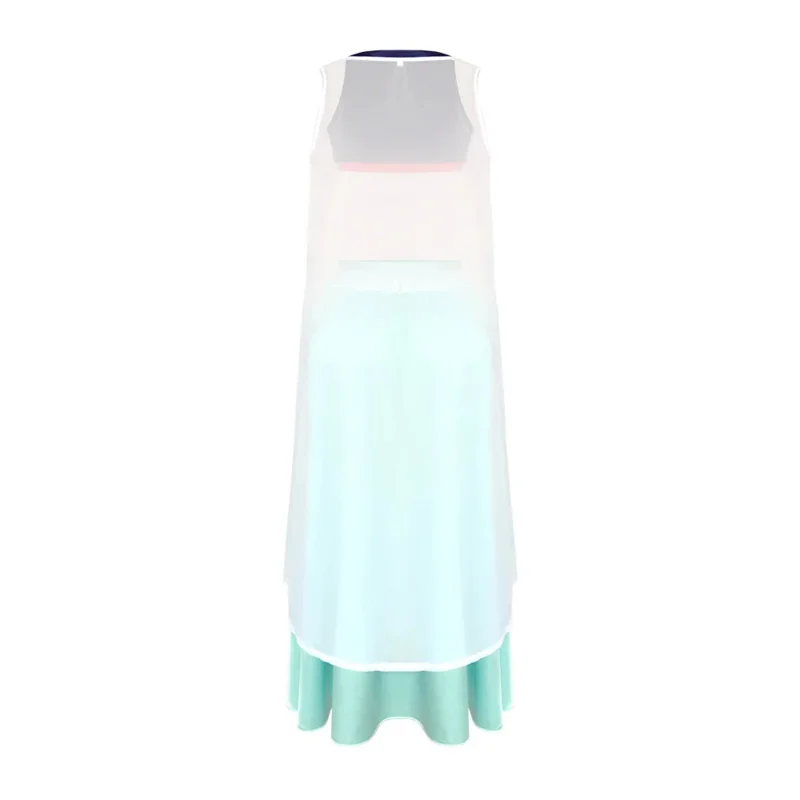 جديد 2025 أنيمي Nefeltari الأزرق شعر مستعار زي الأميرة فيفي ملكة جمال تأثيري الزي هالوين حفلة موحدة فستان البدلة ★ AA9X