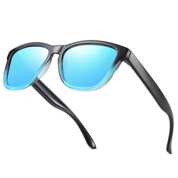 2024 Polarized Sunglasses for Men Women New Classic Square Fashion Driving Sun Glasses Mirror Lens Eyeglasses Blue Shades