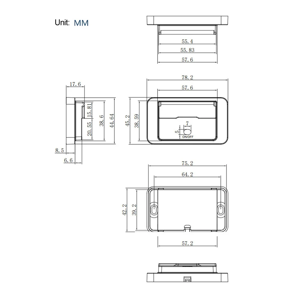 PD + QC3.0 شاحن الهاتف لوحة مقابس 12 فولت/24 فولت RV منفذ USB 4 منافذ شحن سريع المقبس مع مفتاح الجهد لسيارة حافلة RV شاحنة #6