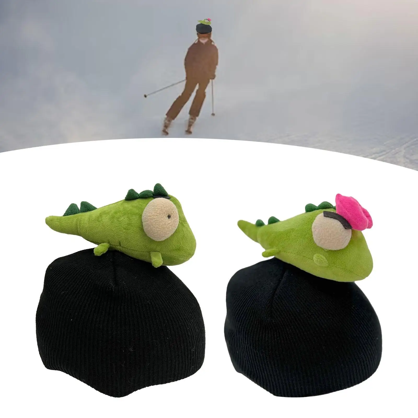 Snow Ski Helmet Cover Soft Decorative Skiing Helmet Covers Funny Knitted Cap