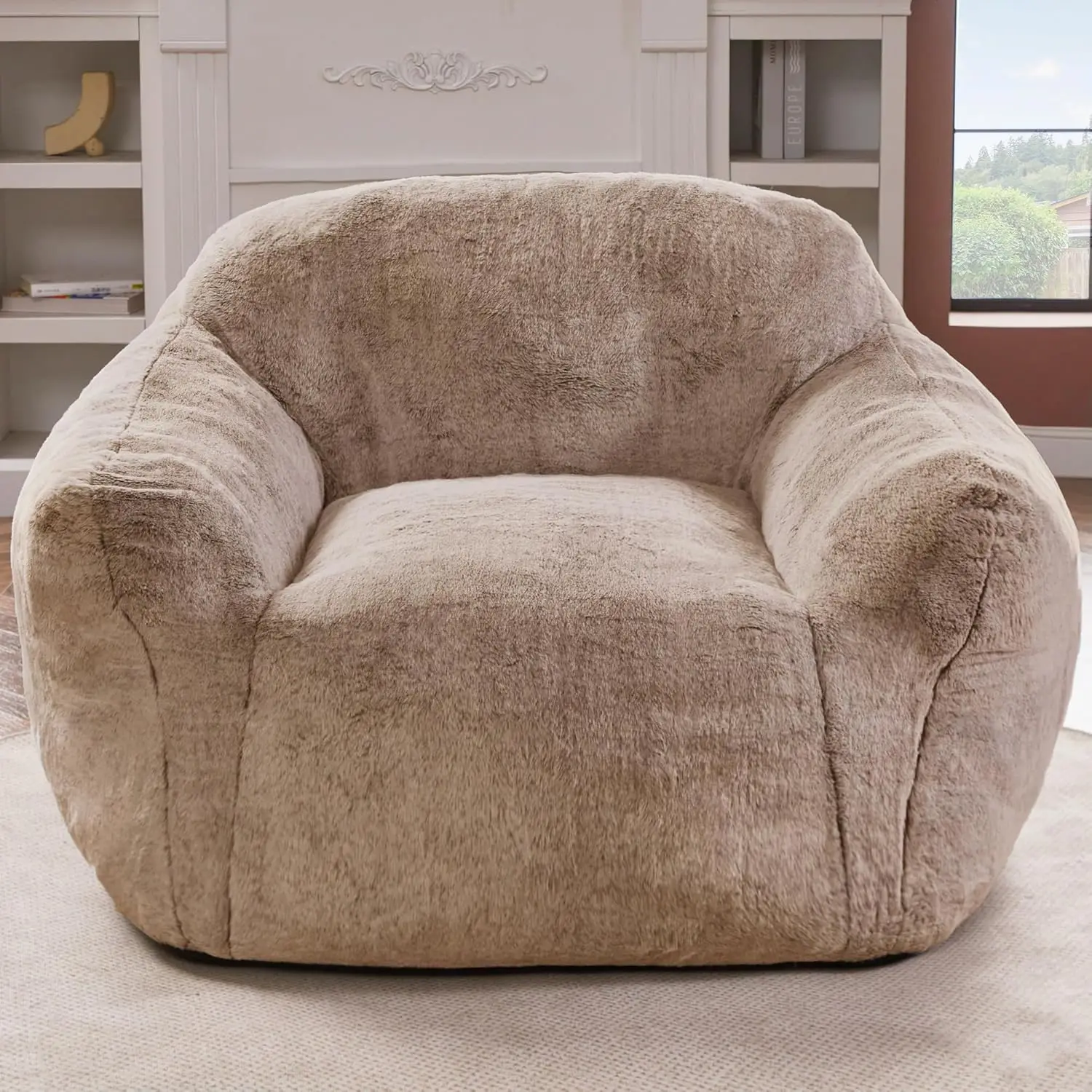 Chair Bag Chairs for Adults Comfy Beanbag Giant Bag Chair with Spacious Design Bag Couch with Armrest Large