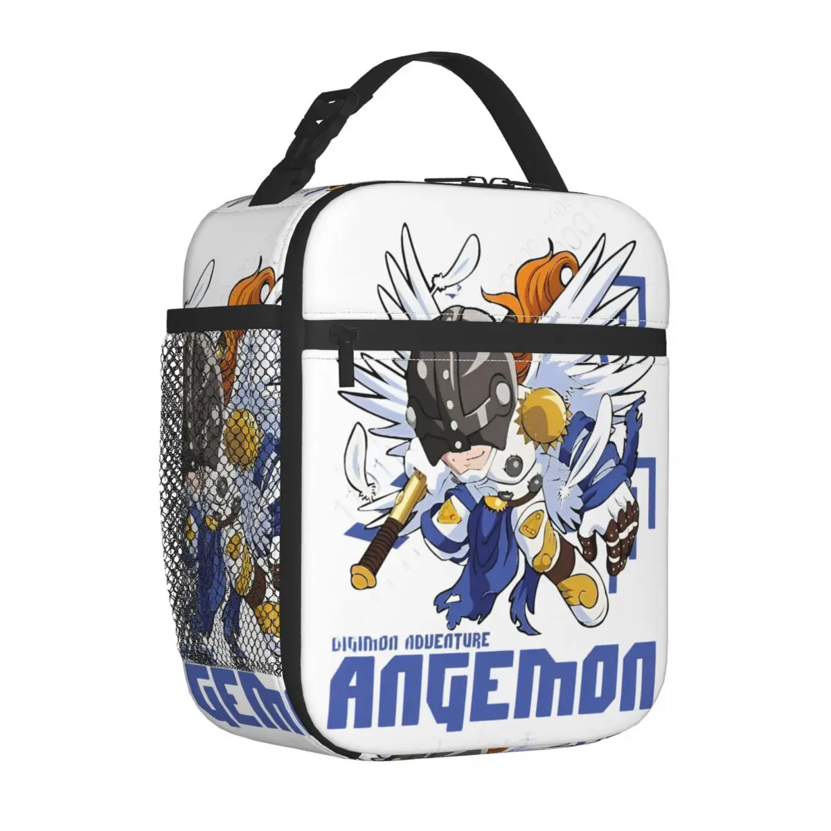 Digimon Adventure Angemon Insulated Lunch Bag Thermal Bag  Meal Container Large Tote Lunch Box Food Storage Bags Work Outdoor