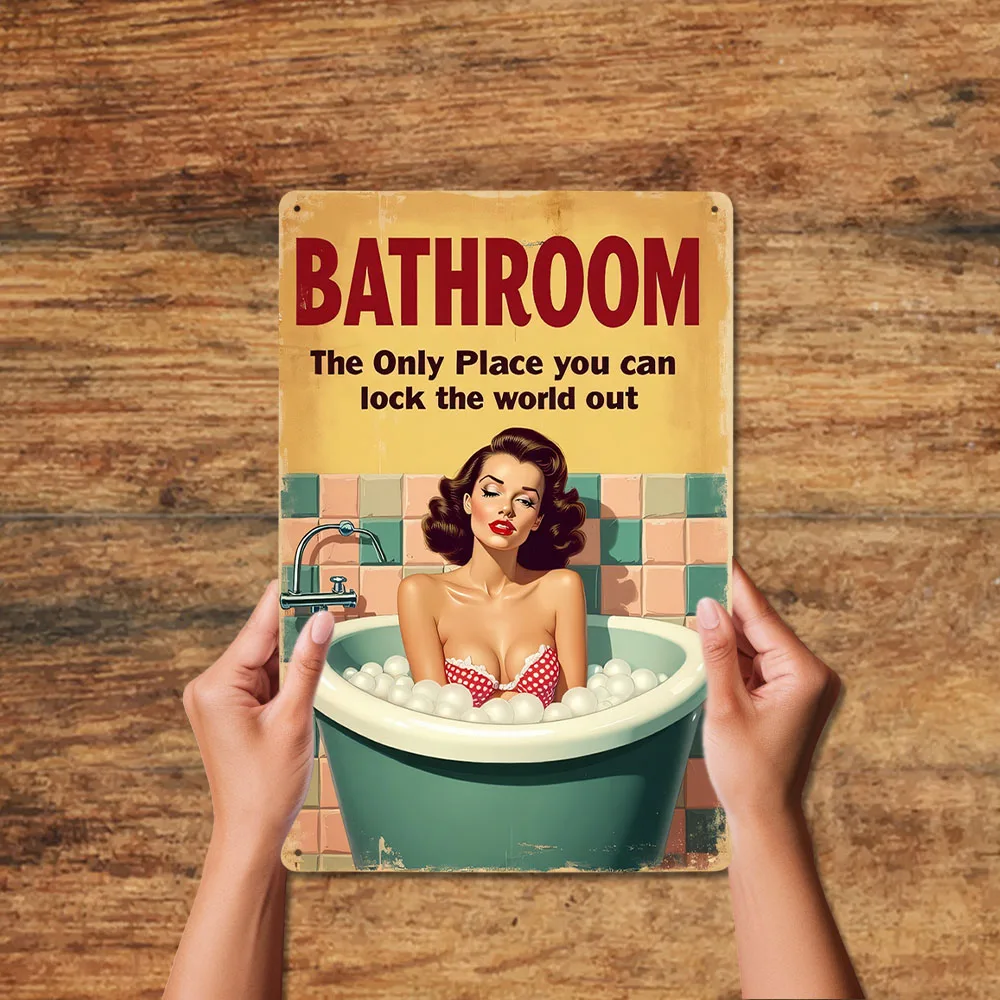 Забавные правила ванной комнаты, винтажный металлический знак, ретро украшение для дома, туалет, настенный художественный декор, идея подарка