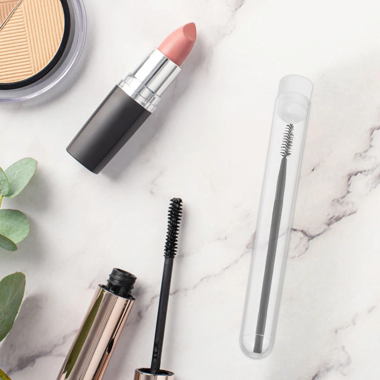 15 stuks make-upborstel opbergdoos doorzichtige herbruikbare reageerbuizen voor wimperapplicators draagbare organizer voor dagelijks gebruik op reis en