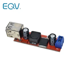 DC 6V-40V To 5V 3A Double USB Charge DC-DC Step Down Converter Module For Vehicle Car Charger LM2596 Dual Two USB