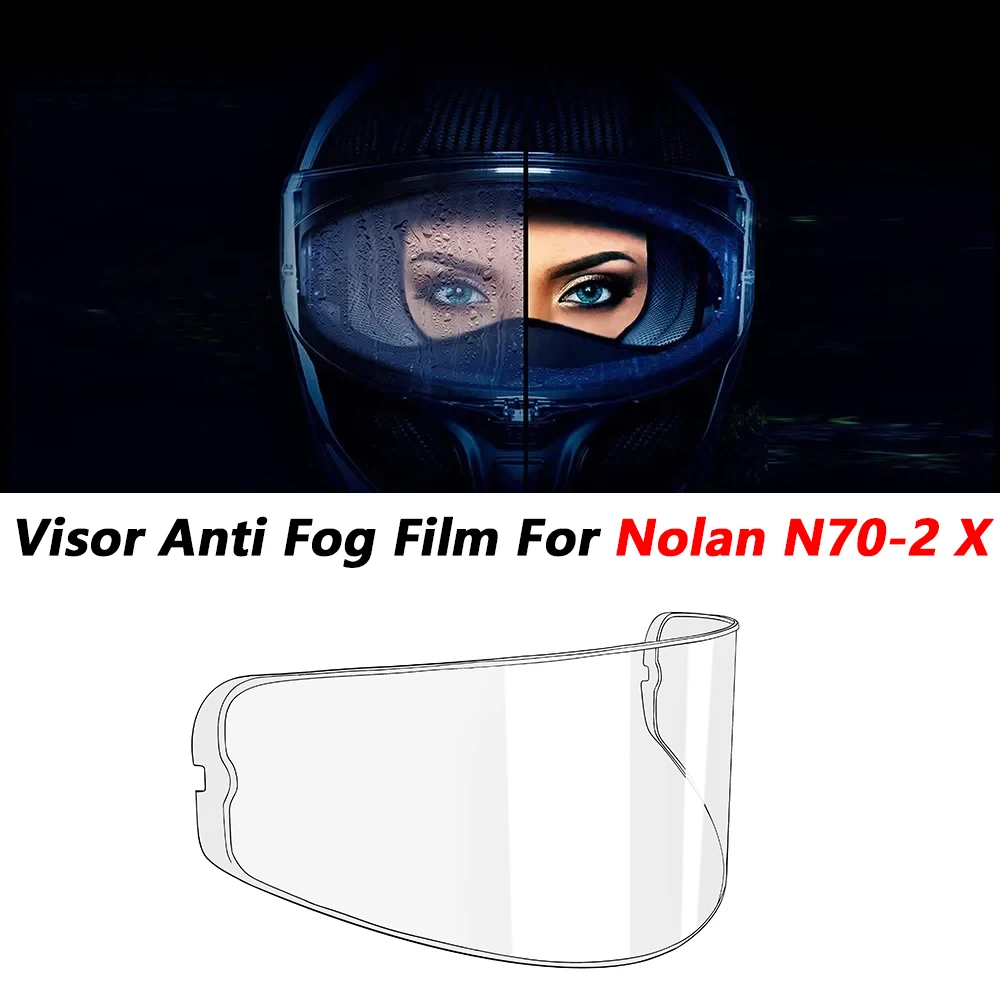 

Motorcycle Helmets Lens Film For Nolan N70-2 X N70-2X Helmet Visor Anti Fog Film