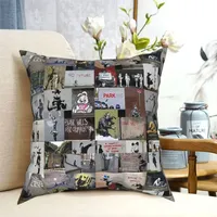 Banksy England Street Art Graffiti Throw Pillow Cover Polyester Throw Pillow Casual Cushion Covers