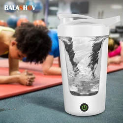 Electric Portable Protein Powder Shaker Bottle Fitness Sports Mug Nutrition Shakers Cup  Body Building Exercise Mixing Cup 450ML