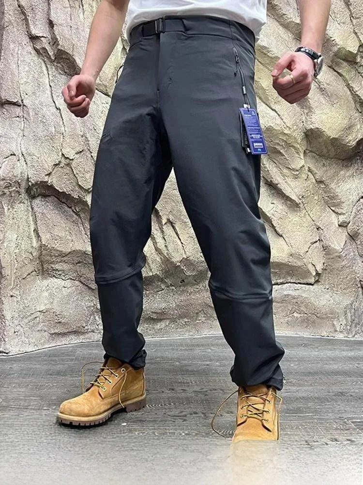 

High-End 3D Tailored Outdoor Soft ell Casual Pants Qui Dry Breathable Waterproof Spring Summer Men's Faion Leisure Trou...