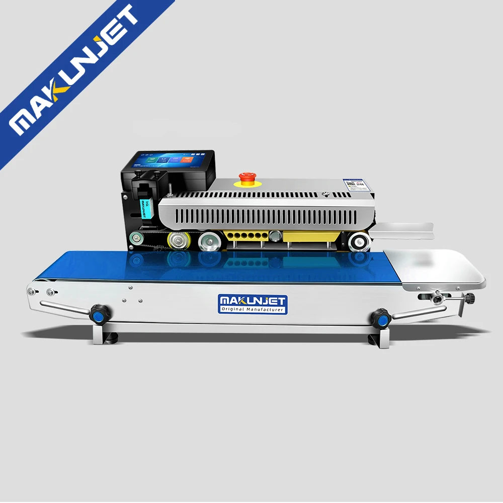 

Makunjet Sealing & Inkjet Coding Machine - High-Speed Stainless Steel Industrial Packaging Printer for Expiry Dates Batch Number