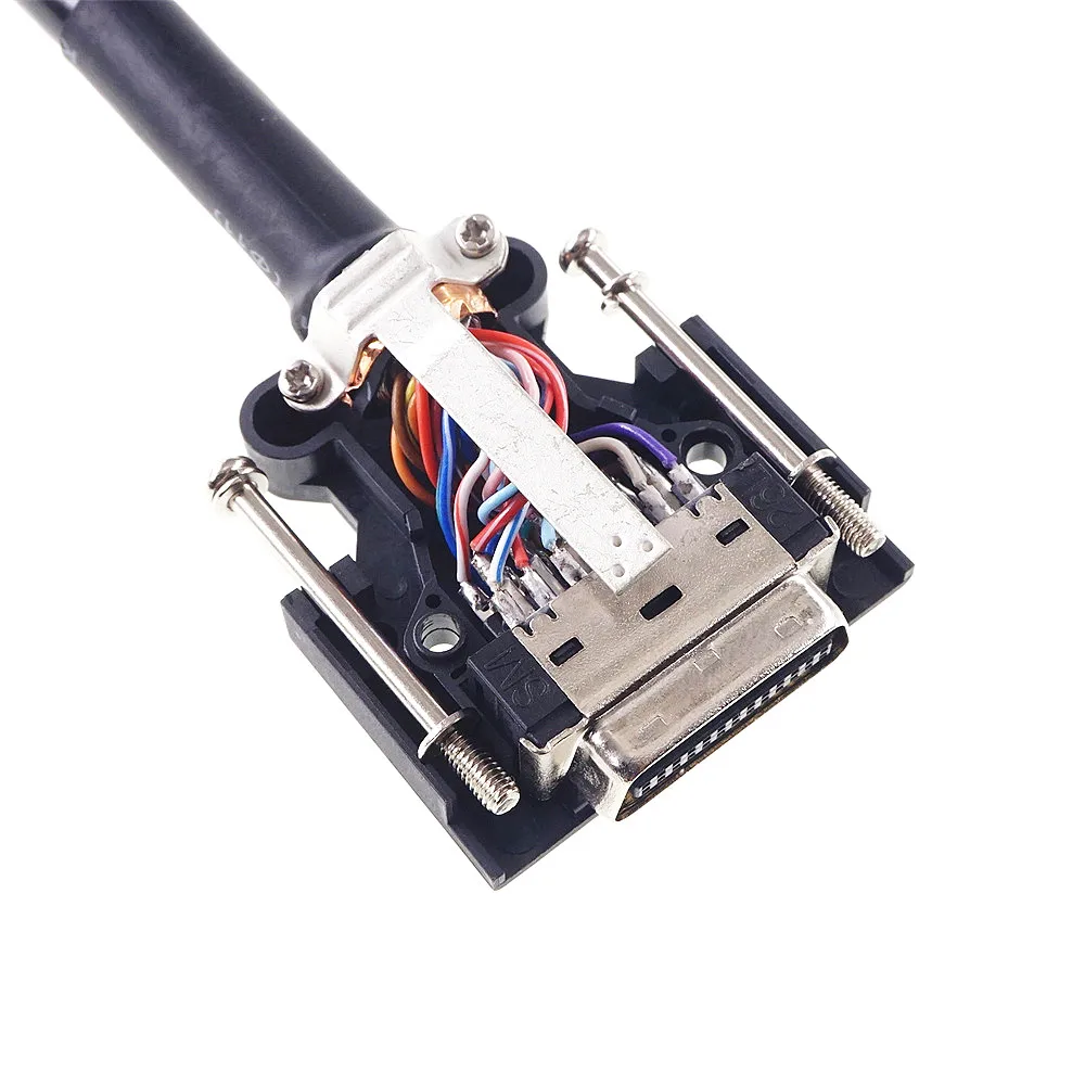 1 Piece SCSI Cable 50 Pin Servo Data Connector Extension MDR M to Male 10350 for Yaskawa Delta / Panasonic / Mitsubishi