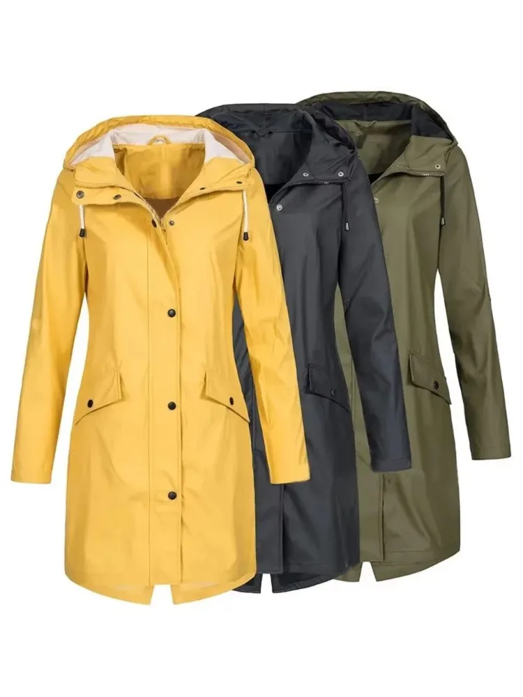 AliExpress Waterproof Rain Coat Long Raincoats Jacket Waterproof Raincoats Feminina Gifts Outdoor Ride A Bike Mountaineering Jackets Women