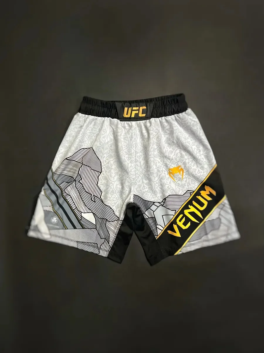 

UFC 2025 New Special Edition Men's Fitness MAKHACHEV Shorts Quick-drying and breathable Boxing shorts Fitness Loose shorts