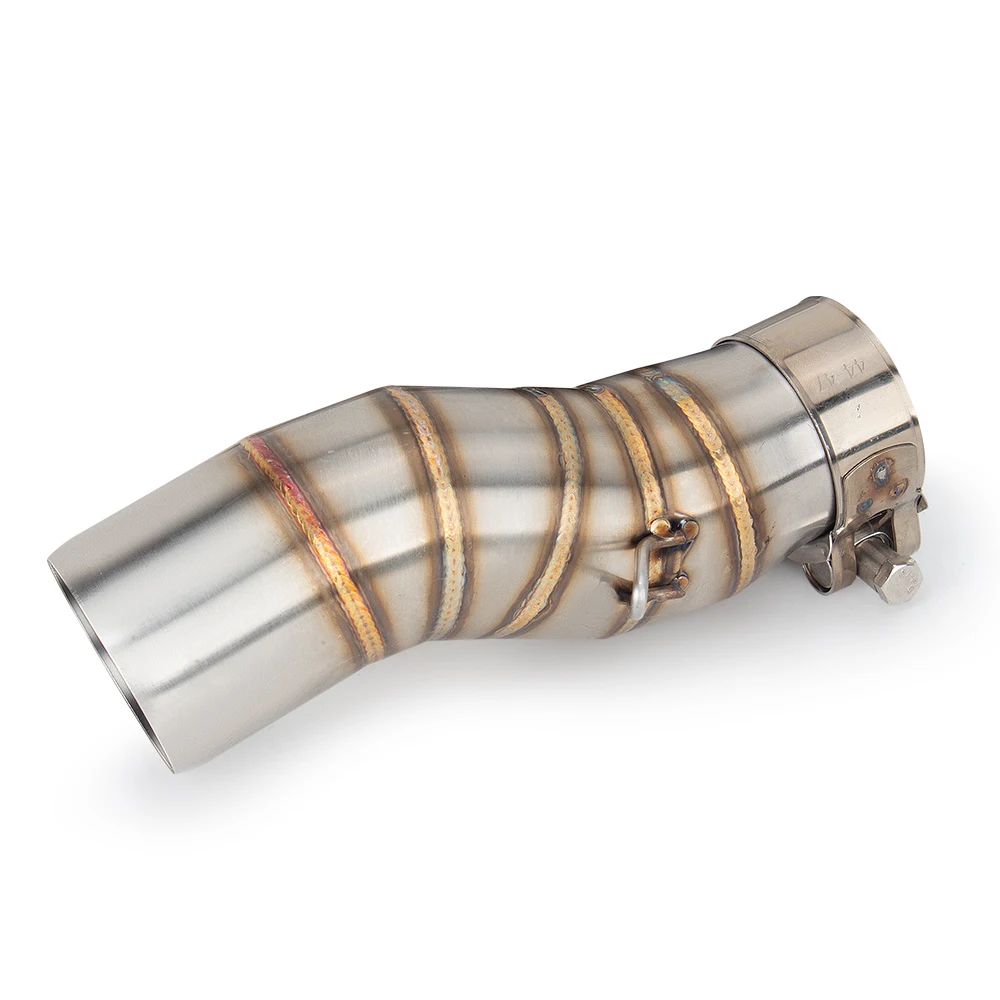 الانزلاق على منتصف أنبوب صالح ل CFMOTO 450MT 450 MT دراجة نارية العادم تعديل الفولاذ المقاوم للصدأ 51 مللي متر واجهة الهروب الأوسط وصلة الأنابيب