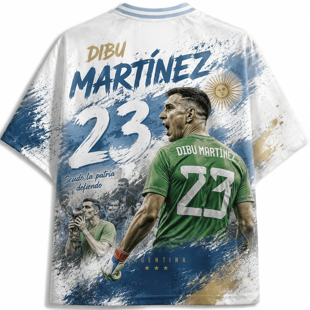2026 Summer Argentina Jersey Special Edition Family Male and Female Fans Commemorative Loose Breathable T-shirt