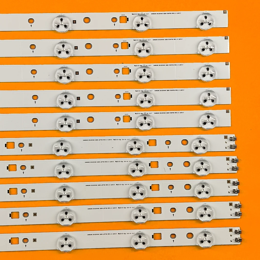 Kit de retroiluminação LED, UE40EH6030, UA40EH5080R, 40-35LED LED-60EA-L/R, D1GE-400SCB-R3, D1GE-400SCB-R3, 2012SVS40, 3228, LEFT06, RIGHT06, 10pcs