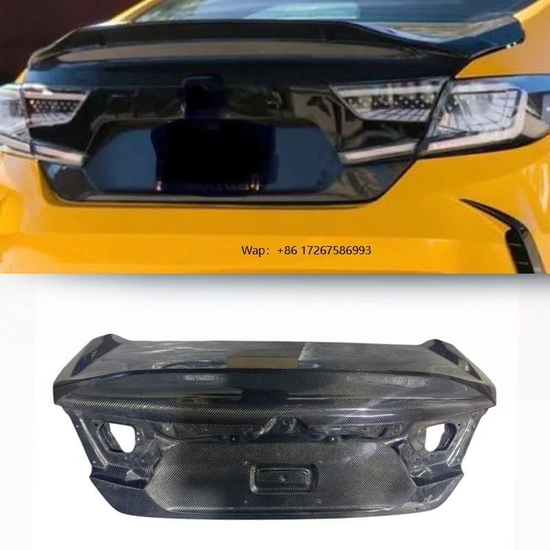 

For 2018-2022 Accord ACD Carbon Fiber Steel Rear Trunk Cover Black for Accord Carbon Fiber Trunk OE Style
