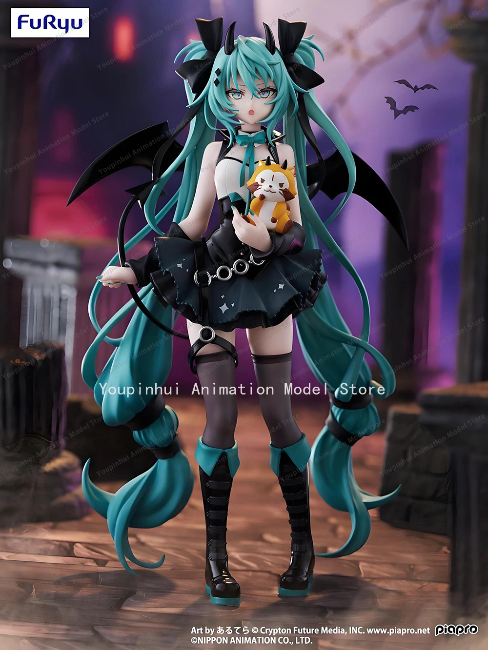 Pre Sale Original Furyu Trio-Try-It Araiguma Rascal Piapro Characters Hatsune Miku Rascal Kawaii Anime Miku Figures Model Toys