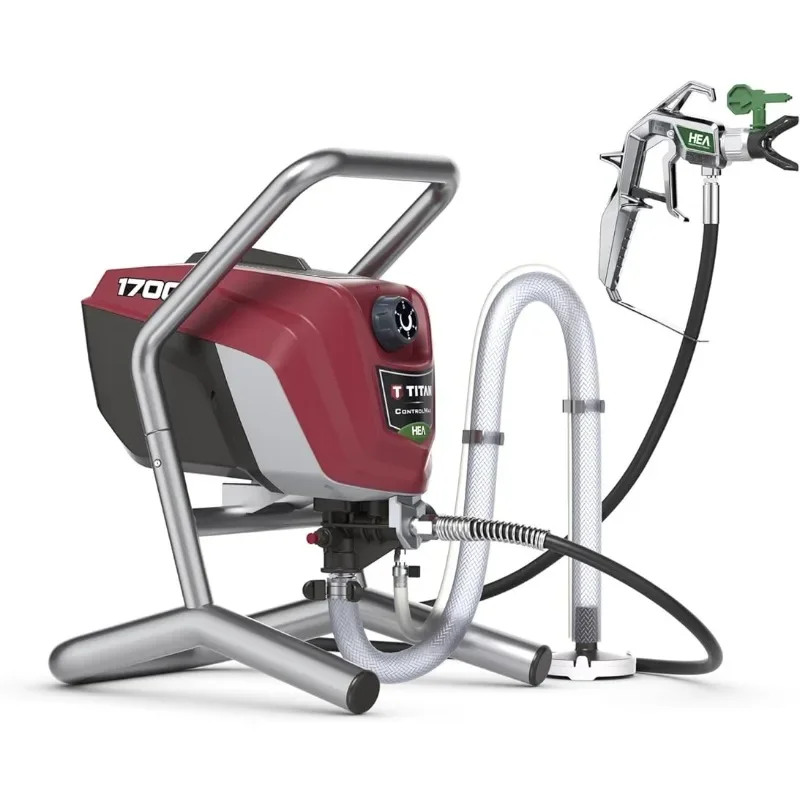 

Titan Tool 0580009 ControlMax 1700 High Efficiency Airless Paint Sprayer, HEA technology decreases overspray by up to 55%