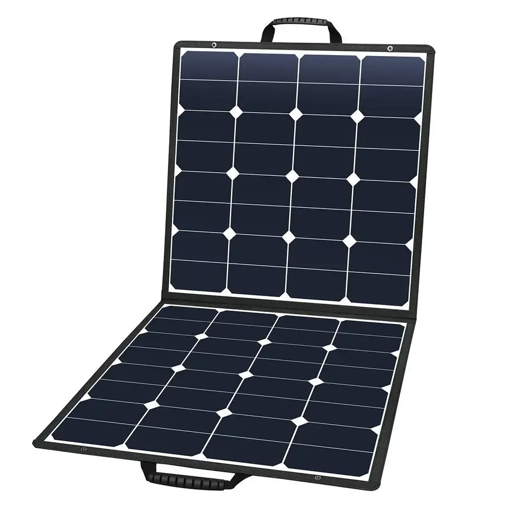 50W Portable Solar Panel for laptop cell phone  Foldable Solar Charger mini solar power system 5V USB 18V DC Output Compatible