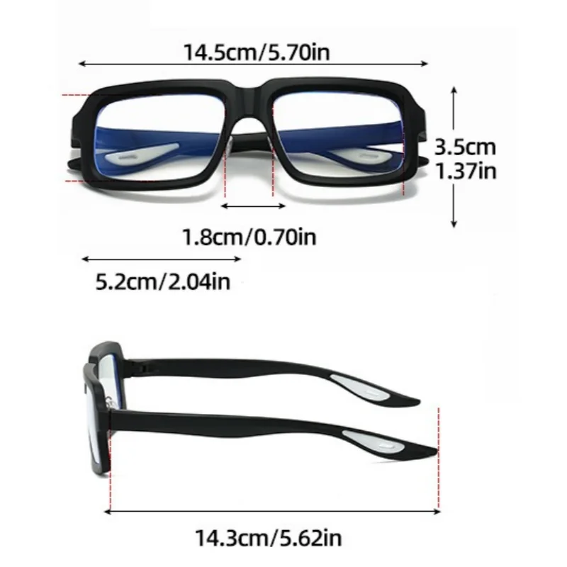 Anti Blue Light Reading Glasses For Men Women Sport Square Frame Readers Anti Glare Computer Eyewear