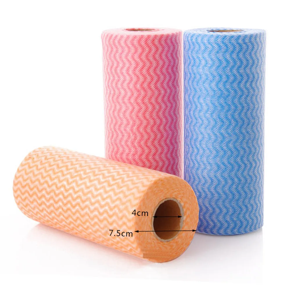 

50Pcs Non-Woven Dish Towels Kitchen Towels Washable Strong Absorption Cleaning Cloth for Home Restaurant Hotel Use