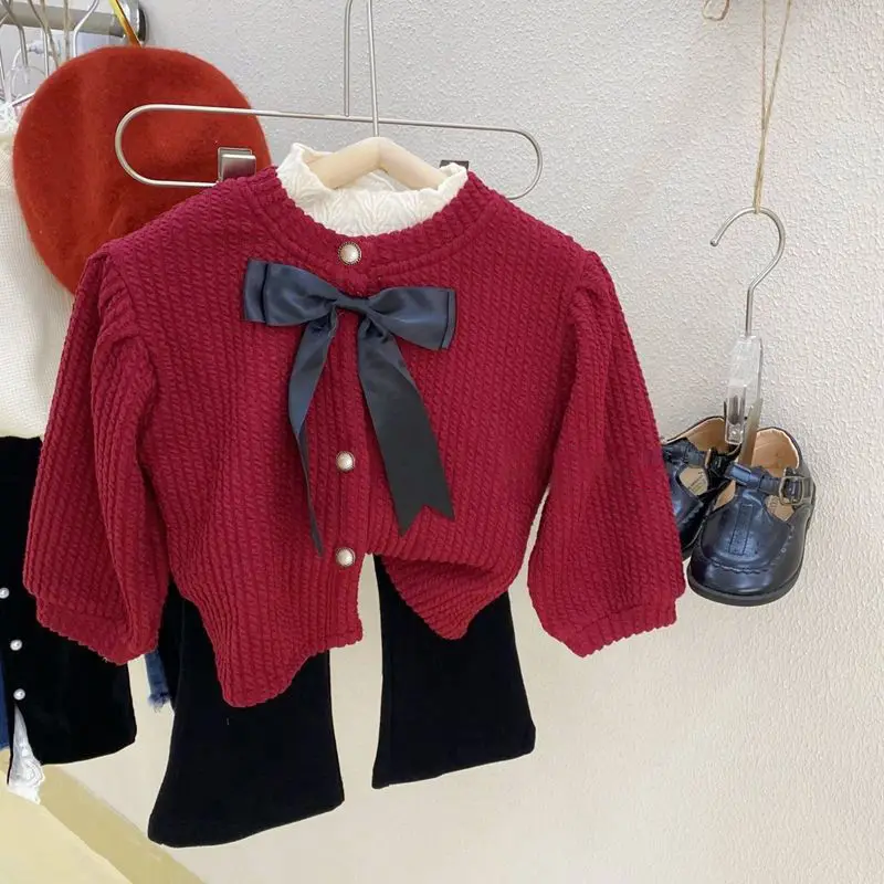 

Girls' Spring Clothes Fashion Korean Baby Spring Clothes Children's Classic Style Fashionable Coat Summer Casual Flared Pants