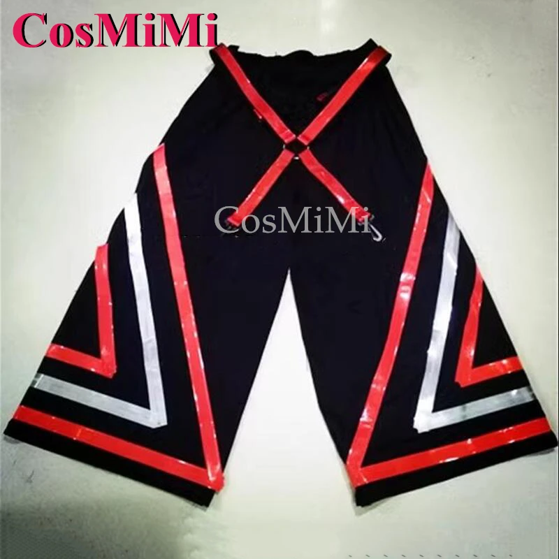 

CosMiMi Hot Sale Big Triangle Reaper Phat Pants Ghost Dance Pants So Cool Bell-bottoms Grim Reflective Trousers For Unisex New