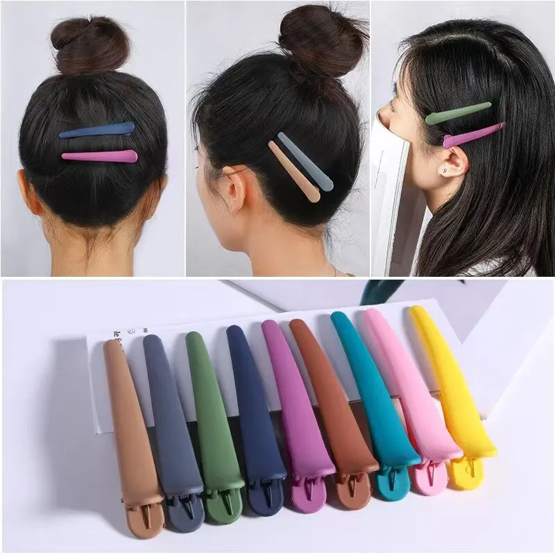 10PCS Professional Hairdressing Salon Hairpins Candy Colors Plastic DIY Hair Clip Hair Care Hair Clip Styling Tools Coiffure