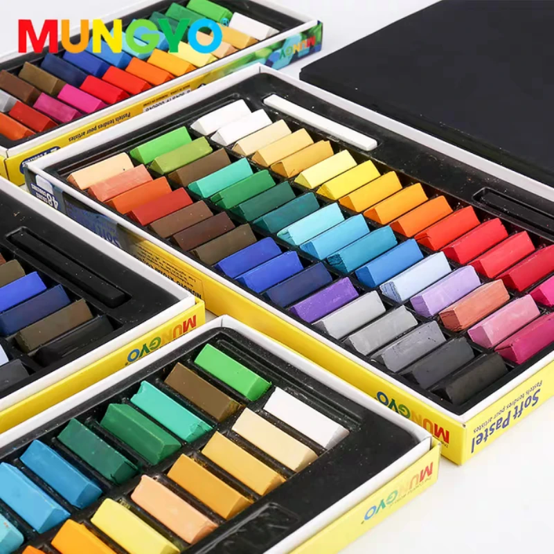 MUNGYO MPS Soft Pastel für Künstlerzeichnungen, Mischen, Abstufungen, trockenes Waschen, ungiftiges Tonfärben, temporäre Haarfärbung, AP-Markierung