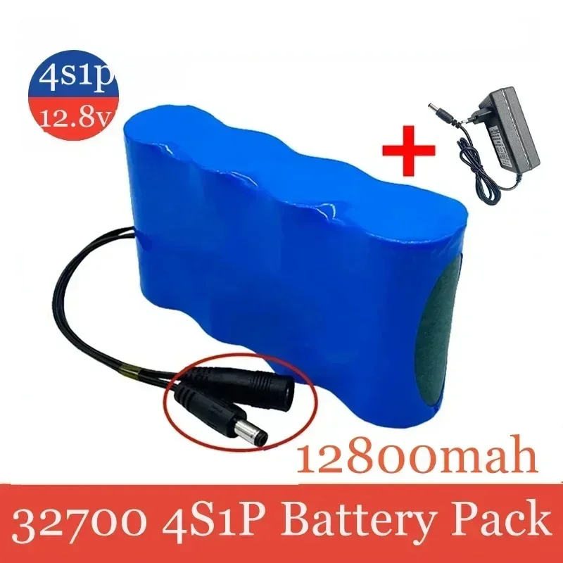 32700 LiFePO4 battery pack 4S1P 12.8V with 4S 40A balanced BMS for electric boat and 12V uninterrupted power supply