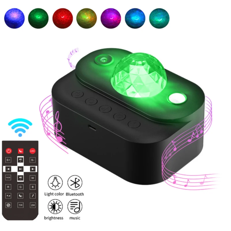 Moon Starry Sky โปรเจคเตอร์ 2a แฟชั่นคุณภาพสูงปรับ Soft Light Sleep Instrument Ambient Light 7 w Night Light หมุน