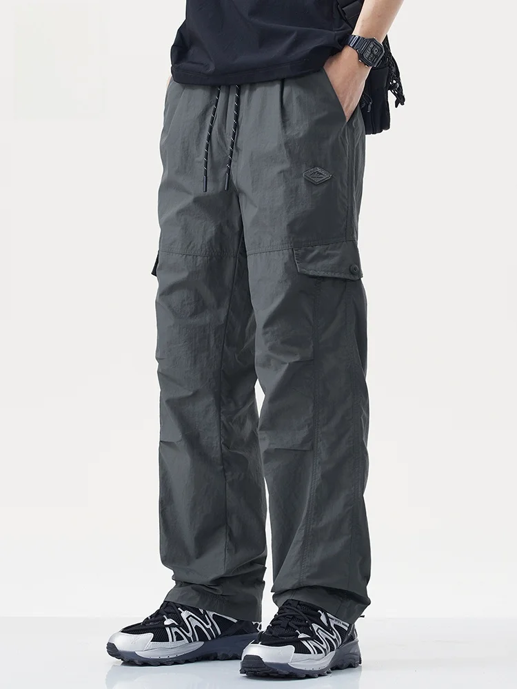 

Мужские брюки Jeanswest Ice Silk Workwear: Новинка Весны 2026, Американский тренд, прямые, быстросохнущие, спортивные, повседневные