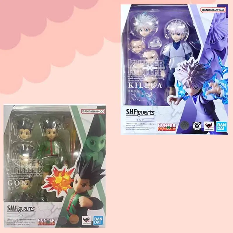 بانداي الأصلي SHF أنيمي الشكل HUNTERXHUNTER غون فريكس كيلوا زولديك ألعاب شخصيات الحركة للبنين/الفتيات/أطفال هدية #3