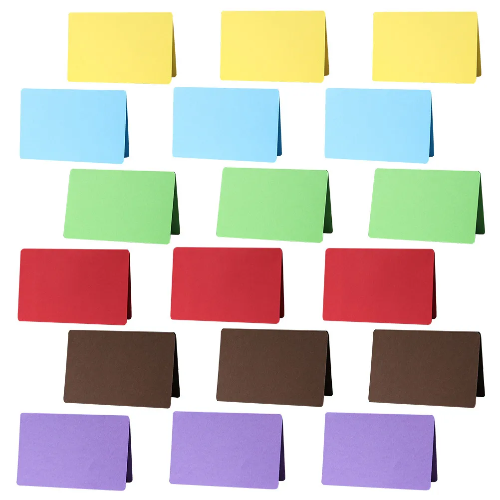 

30Pcs Blank Watercolor Folded Note Cards Thickened DIY Greeting Cards for Invitations Thanks Messages Message Accessories