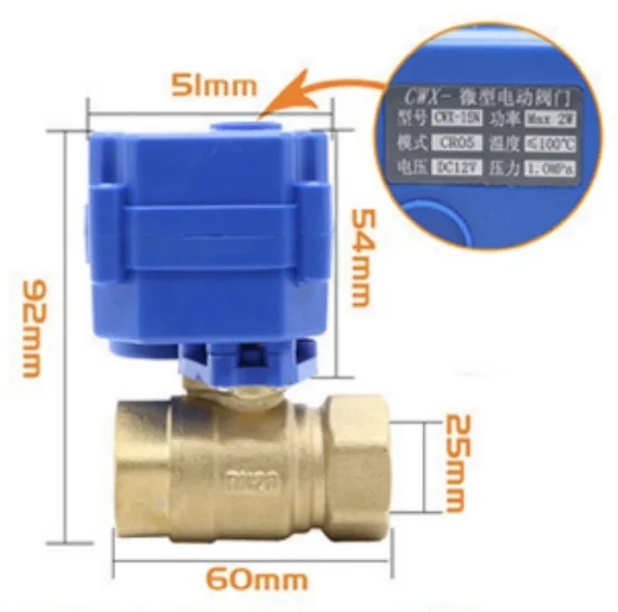 1PCS DN20 CR03สาม One ควบคุม DC3-6V Micro วาล์วไฟฟ้า2-Way วาล์วบอลวาล์วทองเหลือง CWX15N6จุดวาล์วน้ำ