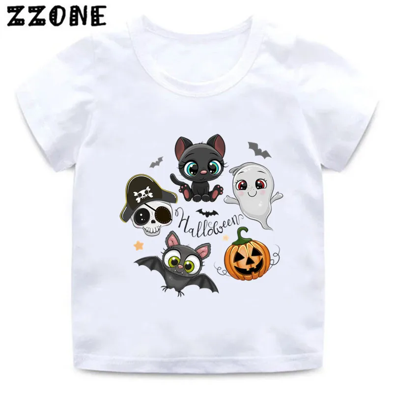 

Halloween Bat Pumpkin Boo Print Cartoon Kids T-Shirts Cute Funny Girls Clothes Baby Boys T shirt Summer Children Tops,ooo5465