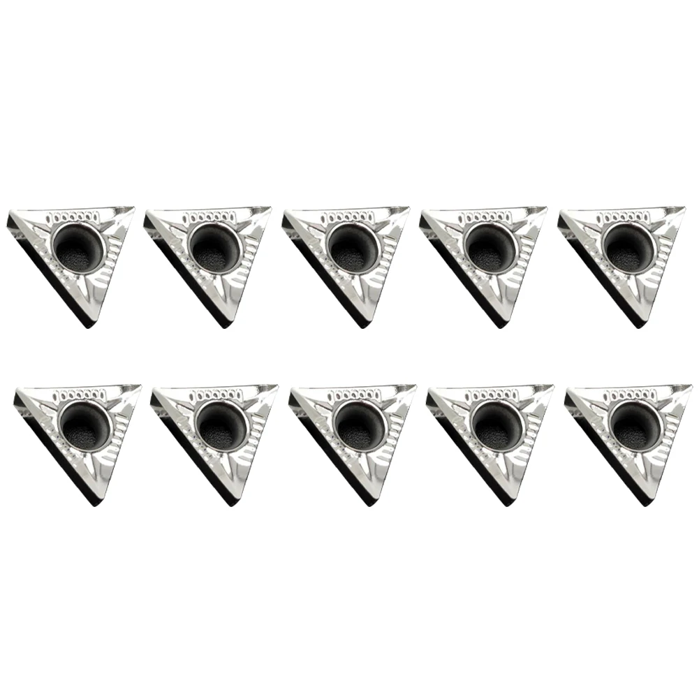 Inserts set of ten TCGT16T304AK H01 carbide blades engineered specifically to handle For Aluminum turning tasks with ease