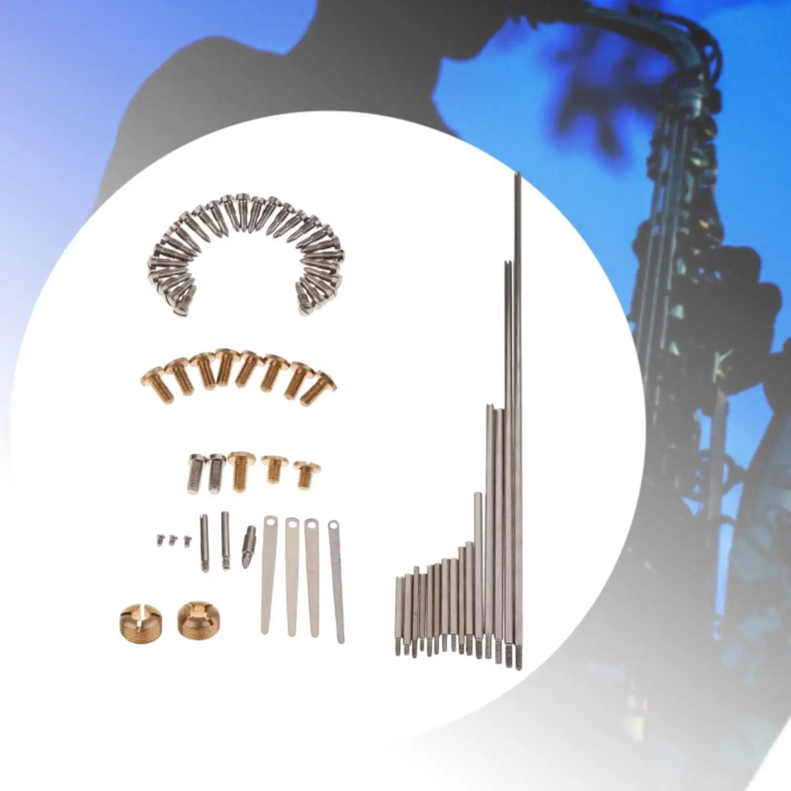 

Saxophone Repair Kit Instrument Parts Adjustable Lightweight Saxophone Repair Tools Parts for Woodwind Instrument Accessory