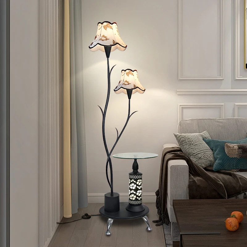 

Internet celebrity floor lamp living room bedroom ins wind Nordic simple modern creative sofa coffee table bedside vertical tabl