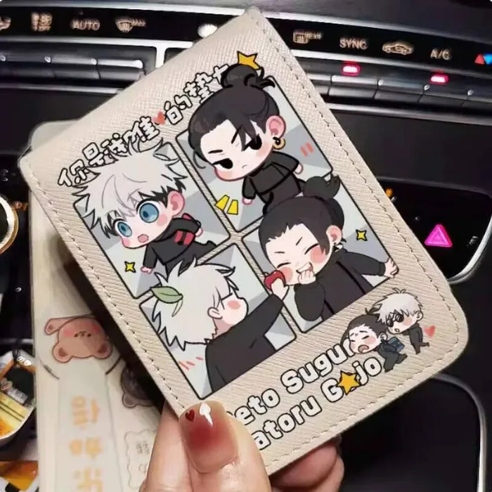 

Geto Suguru Jujutsu Kaisen Anime Satoru Gojo Fashion Wallet PU Purse Card Cash Holder Bag Cosplay Gift B1671 Anime
