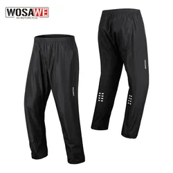 WOSAWE Rain Pants Bicycle Motorcycle Riding Reflective Weatherproof Same Style For Men And Women Rainpants