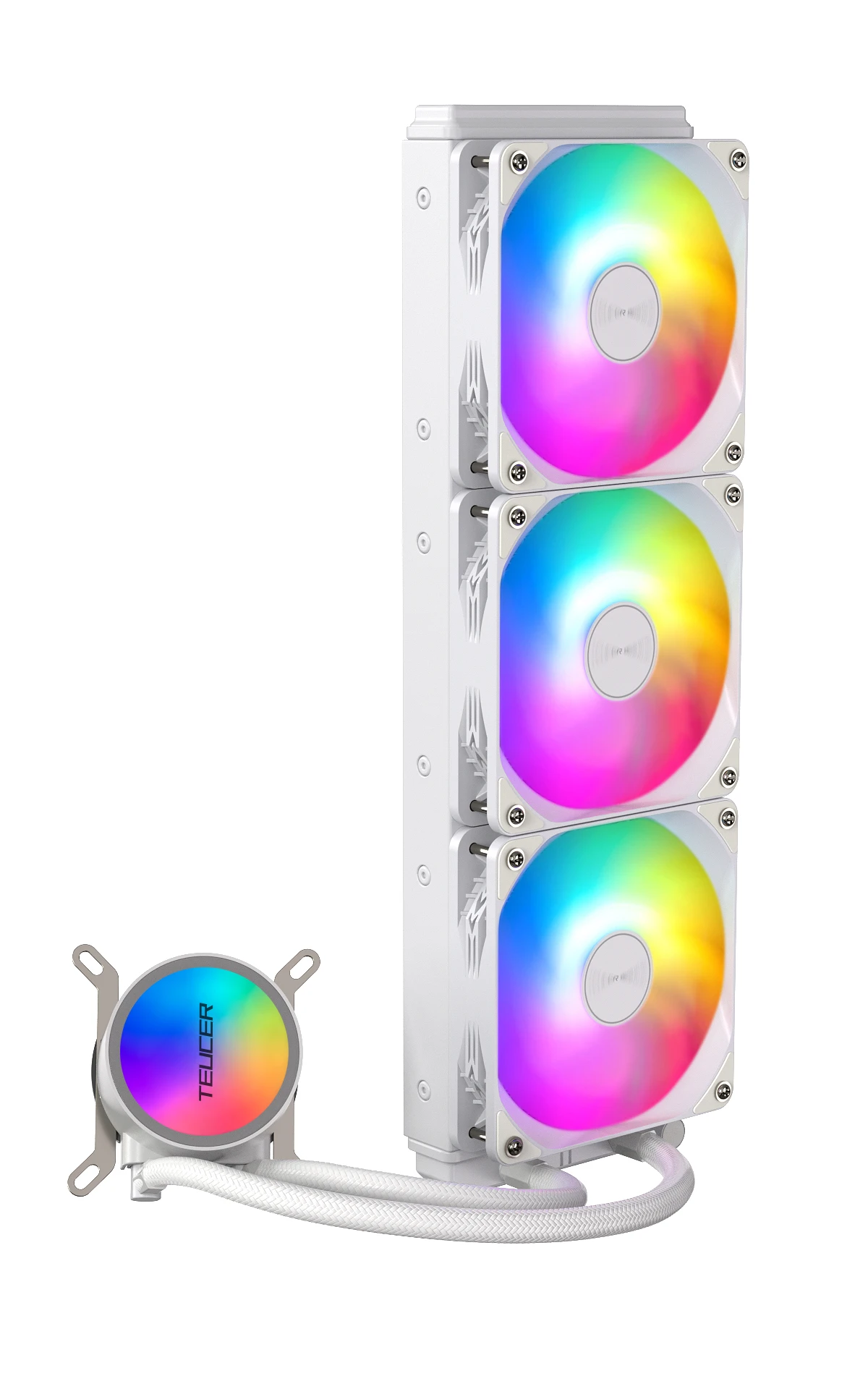 TEUCER RGB CPU 수냉식 냉각기, 120, 240, 360mm, X99 마더보드, CPU 수냉식 라디에이터, LGA1700, 1200, 115X, AM4, AM5 용