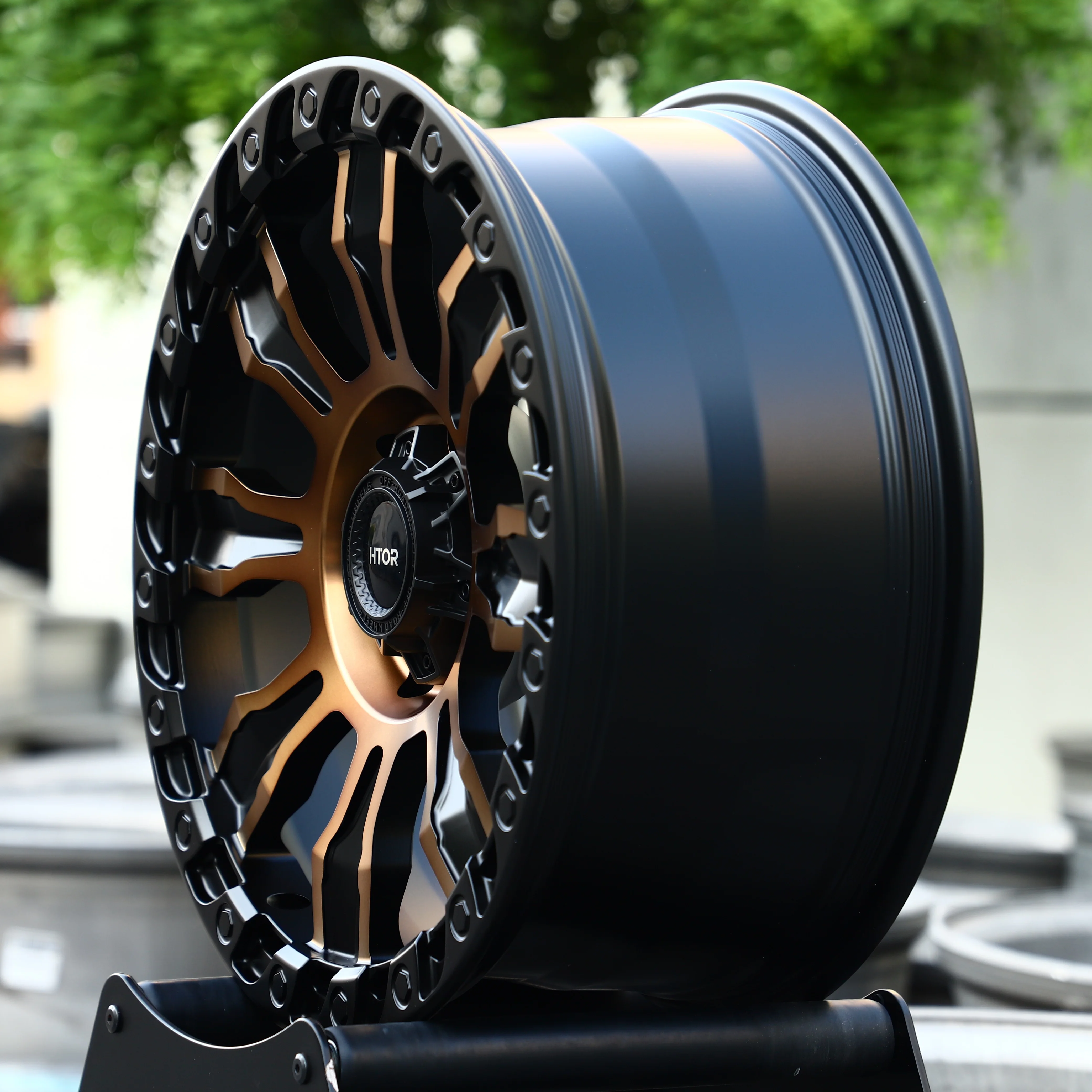 JT 17 18 19 20 21 inch 5x112 5x120 5x139.7 Deep Concave Forged Aluminum Wheels Dark Gold For Off-road Racing Rims